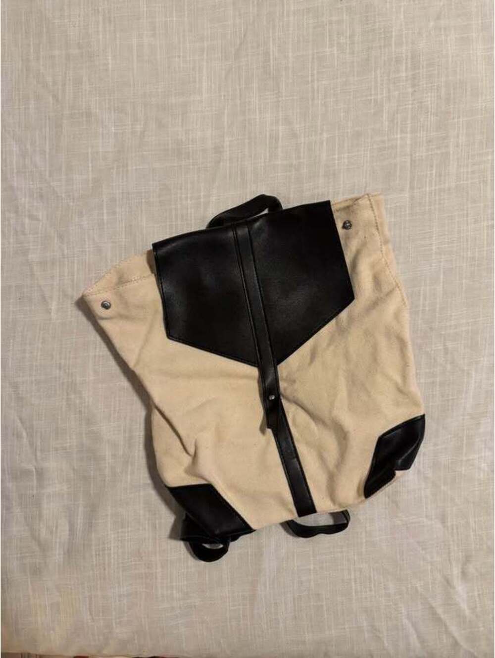 Deux Lux Canvas and Faux Leather Backpack